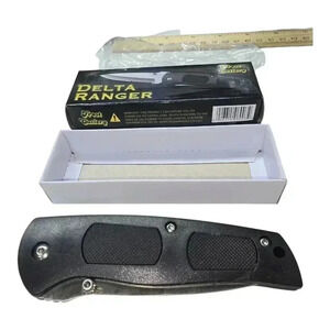 Delta Ranger 15-208B Frost Cutlery 4 3/4" Closed Tactical Folder Knife Stainless